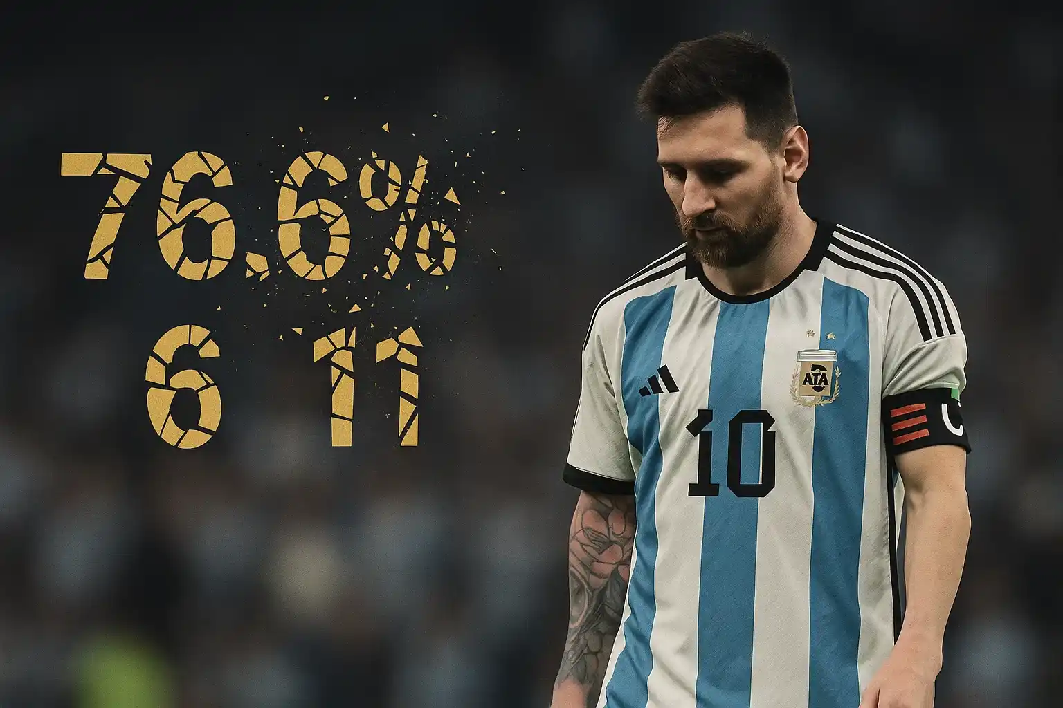 Số liệu hào nhoáng vỡ tan khi Leo Messi đơn độc